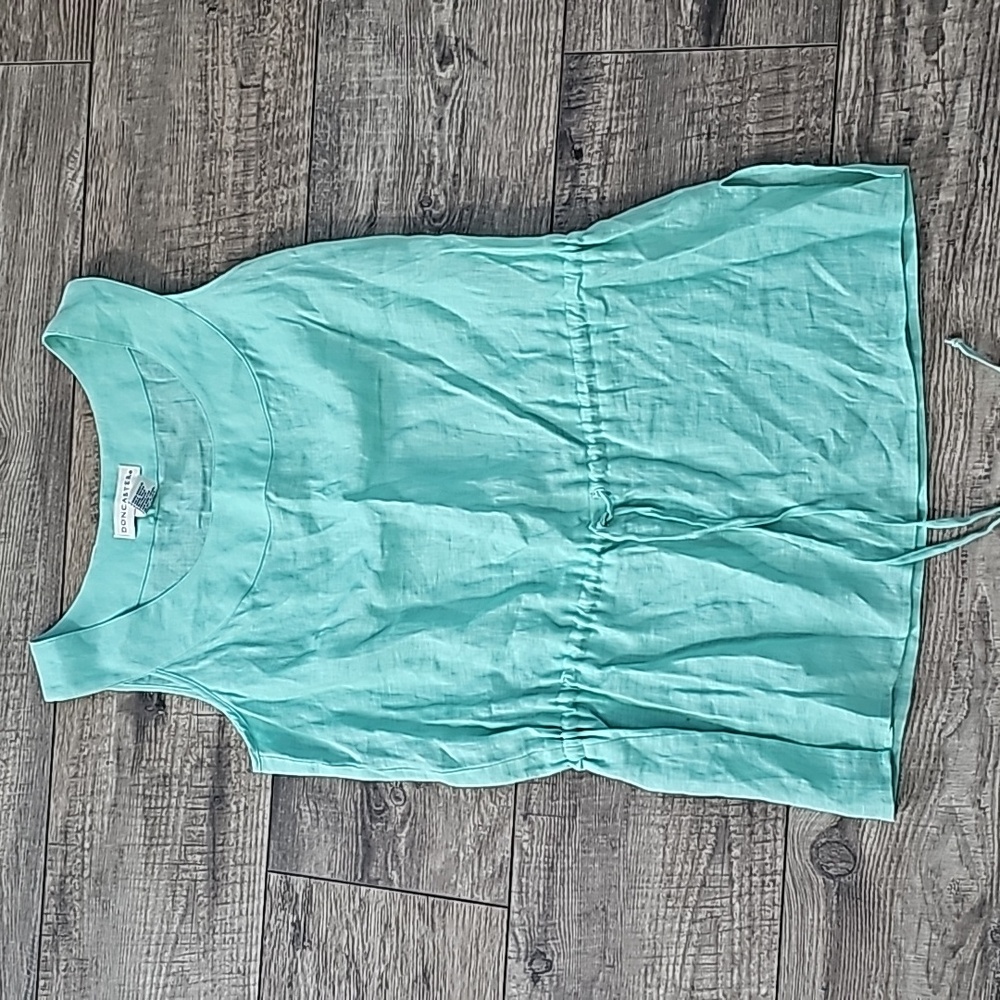 Doncaster 100%Linen Sleeveless Blouse